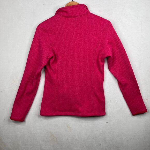 Patagonia women’s medium middle layer, half zip jacket in fuschia pink  - Picture 3 of 8
